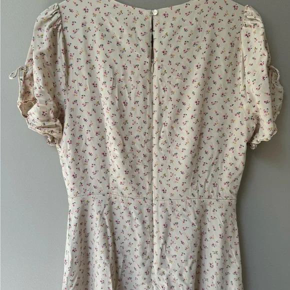 Madewell Light Cream Floral Mini Dress - Picture 7 of 10